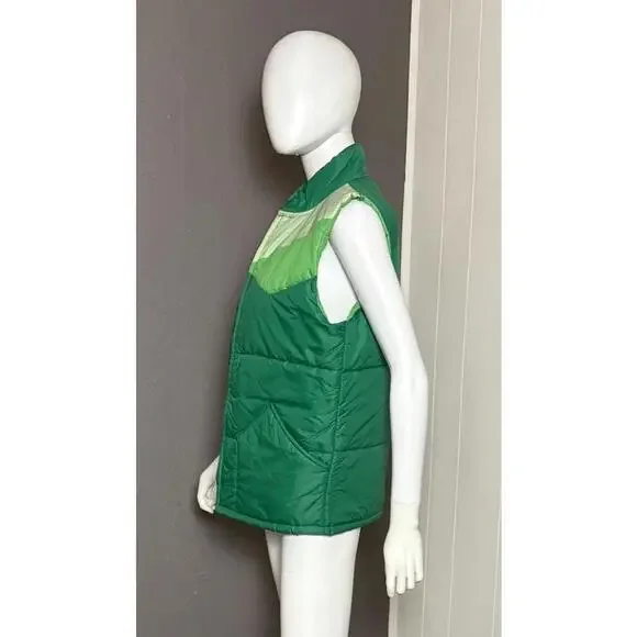 1970's Green Color Blocked Down Puffer Vest from Pacific Trail - Picture 4 of 10